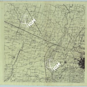 MAPPA TOPOGRAFICA DEI DINTORNI DI BOLOGNA.