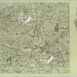 MAPPA TOPOGRAFICA DEI DINTORNI DI BOLOGNA.