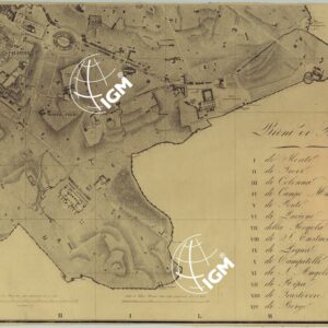 PIANTA TOPOGRAFICA DI ROMA PUBBLICATA DALLA DIREZIONE GENERALE DEL CENSO ED AGGIORNATA A TUTTO IL CORRENTE ANNO MDCCCLXVI - FOGLIO 3.
