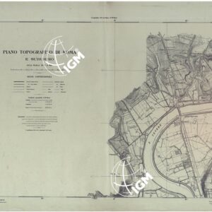 PIANO TOPOGRAFICO DI ROMA E SUBURBIO ALLA SCALA DI 1:5.000 - FOGLIO 1.