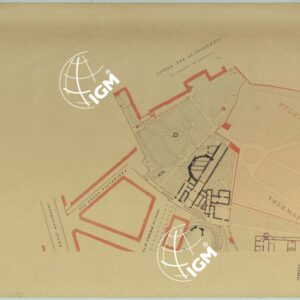 R. ACCADEMIA DEI LINCEI. PROF. VINCENZO REINA MEDIA PARS VRBIS RILIEVO PLANIMETRICO ED ALTIMETRICO ESEGUITO DAGLI ALLIEVI DELLA SCUOLA D'APPLICAZIONE PER GLI INGEGNERI IN ROMA COLLA GUIDA DEL PROF. U. BARBIERI DELL'ING. C. CASSINIS. ROMA.
