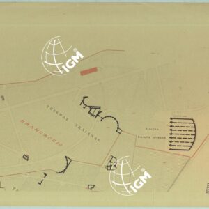 R. ACCADEMIA DEI LINCEI. PROF. VINCENZO REINA MEDIA PARS VRBIS RILIEVO PLANIMETRICO ED ALTIMETRICO ESEGUITO DAGLI ALLIEVI DELLA SCUOLA D'APPLICAZIONE PER GLI INGEGNERI IN ROMA COLLA GUIDA DEL PROF. U. BARBIERI DELL'ING. C. CASSINIS. ROMA.