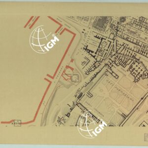 R. ACCADEMIA DEI LINCEI. PROF. VINCENZO REINA MEDIA PARS VRBIS RILIEVO PLANIMETRICO ED ALTIMETRICO ESEGUITO DAGLI ALLIEVI DELLA SCUOLA D'APPLICAZIONE PER GLI INGEGNERI IN ROMA COLLA GUIDA DEL PROF. U. BARBIERI DELL'ING. C. CASSINIS. ROMA.