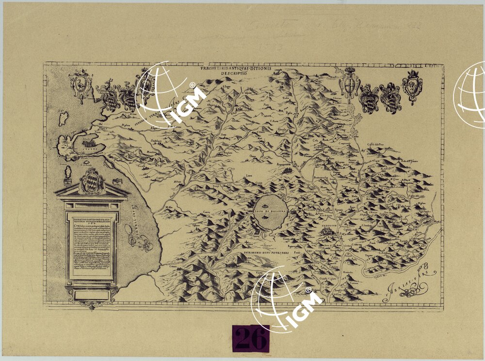 URBISVETERIS ANTIQUAE DITIONIS DESCRIPTIO - FOGLIO 1.