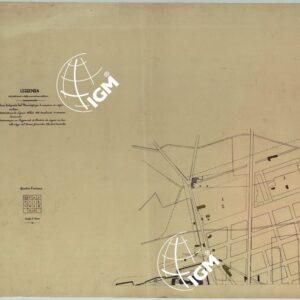 ROMA, CARTA DEI FABBRICATI E DELLE AREE AD USO MILITARE - FOGLIO 1.