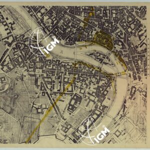 ROMA, CARTA DEI FABBRICATI E DELLE AREE AD USO MILITARE - FOGLIO 10.