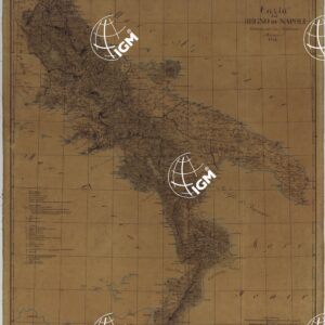 Carta del Regno di Napoli contenente tutti i suoi Stabilimenti Militari