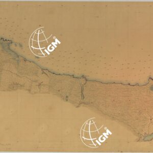 CARTA RILIEVI DELLE COSTE DELL'ADRIATICO DAL FIUME TRONTO A GAGLIANO DEL CAPO DI S.TA MARIA DI LEUCA - FOGLIO 34