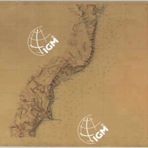 CARTA RILIEVI DELLE COSTE DELL'ADRIATICO DAL FIUME TRONTO A GAGLIANO DEL CAPO DI S.TA MARIA DI LEUCA - FOGLIO 42