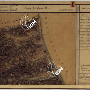 CARTA DELLE PROVINCE CONTINENTALI DELL'EX REGNO DI NAPOLI - SEZIONE 1 COLONNA III (3)