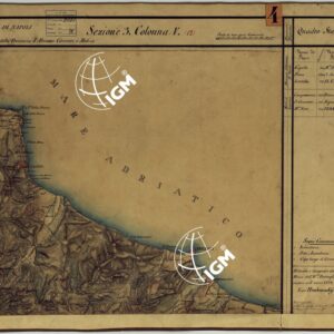 CARTA DELLE PROVINCE CONTINENTALI DELL'EX REGNO DI NAPOLI - SEZIONE 3 COLONNA V (12)