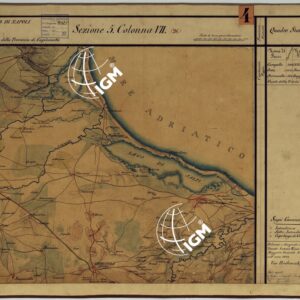 CARTA DELLE PROVINCE CONTINENTALI DELL'EX REGNO DI NAPOLI - SEZIONE 5 COLONNA VII (26)