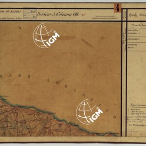 CARTA DELLE PROVINCE CONTINENTALI DELL'EX REGNO DI NAPOLI - SEZIONE 5 COLONNA VIII (27)