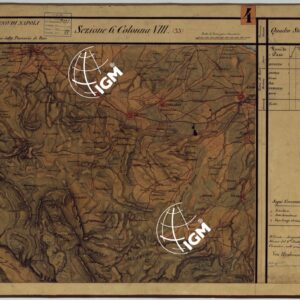 CARTA DELLE PROVINCE CONTINENTALI DELL'EX REGNO DI NAPOLI - SEZIONE 6 COLONNA VIII (33)