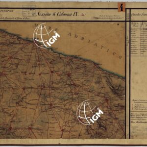 CARTA DELLE PROVINCE CONTINENTALI DELL'EX REGNO DI NAPOLI - SEZIONE 6 COLONNA IX (34)