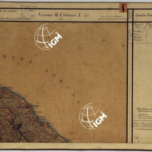 CARTA DELLE PROVINCE CONTINENTALI DELL'EX REGNO DI NAPOLI - SEZIONE 6 COLONNA X (35)