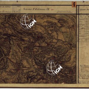 CARTA DELLE PROVINCE CONTINENTALI DELL'EX REGNO DI NAPOLI - SEZIONE 7 COLONNA VII (40)
