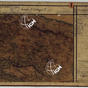 CARTA DELLE PROVINCE CONTINENTALI DELL'EX REGNO DI NAPOLI - SEZIONE 7 COLONNA X (43)