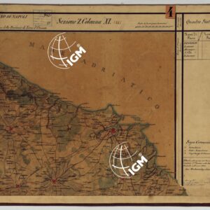 CARTA DELLE PROVINCE CONTINENTALI DELL'EX REGNO DI NAPOLI - SEZIONE 7 COLONNA XI (44)