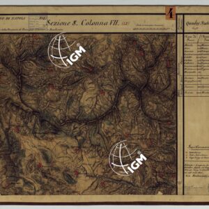 CARTA DELLE PROVINCE CONTINENTALI DELL'EX REGNO DI NAPOLI - SEZIONE 8 COLONNA VII (48)