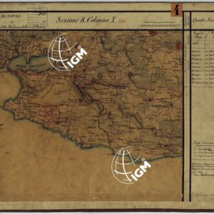 CARTA DELLE PROVINCE CONTINENTALI DELL'EX REGNO DI NAPOLI - SEZIONE 8 COLONNA X (51)