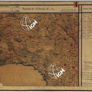 CARTA DELLE PROVINCE CONTINENTALI DELL'EX REGNO DI NAPOLI - SEZIONE 8 COLONNA XI (52)