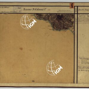 CARTA DELLE PROVINCE CONTINENTALI DELL'EX REGNO DI NAPOLI - SEZIONE 9 COLONNA V (54)