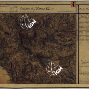 CARTA DELLE PROVINCE CONTINENTALI DELL'EX REGNO DI NAPOLI - SEZIONE 9 COLONNA VII (56)