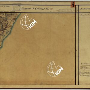 CARTA DELLE PROVINCE CONTINENTALI DELL'EX REGNO DI NAPOLI - SEZIONE 9 COLONNA IX (58)