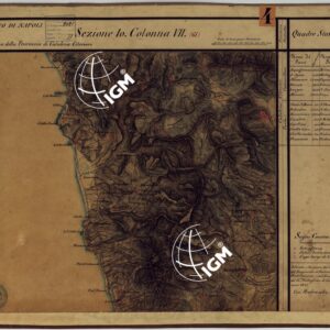 CARTA DELLE PROVINCE CONTINENTALI DELL'EX REGNO DI NAPOLI - SEZIONE  9 COLONNA XIII (61)