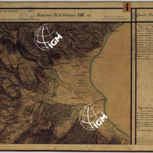 CARTA DELLE PROVINCE CONTINENTALI DELL'EX REGNO DI NAPOLI - SEZIONE 10 COLONNA VIII (62)