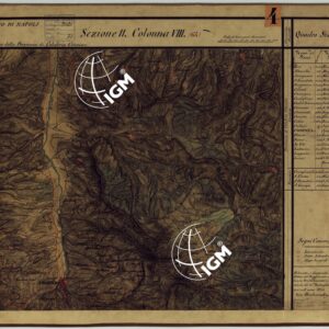 CARTA DELLE PROVINCE CONTINENTALI DELL'EX REGNO DI NAPOLI - SEZIONE 11 COLONNA VIII (64)