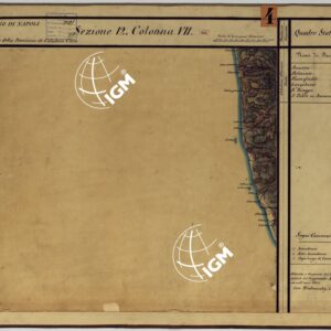CARTA DELLE PROVINCE CONTINENTALI DELL'EX REGNO DI NAPOLI - SEZIONE 12 COLONNA VII (66)