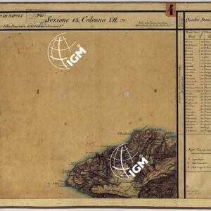 CARTA DELLE PROVINCE CONTINENTALI DELL'EX REGNO DI NAPOLI - SEZIONE 13 COLONNA VII (70)