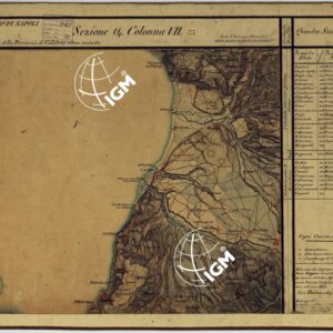 CARTA DELLE PROVINCE CONTINENTALI DELL'EX REGNO DI NAPOLI - SEZIONE 14 COLONNA VII (73)