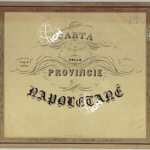 CARTA DELLE PROVINCIE NAPOLETANE IN 25 FOGLI COL PROCEDIMENTO DEL GENERALE AVET ALLA SCALA DI 1 250.000 PUBBLICATA DALL'ISTITUTO TOPOGRAFICO MILITARE 1874.