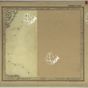 CARTA DELLE PROVINCIE NAPOLETANE IN 25 FOGLI COL PROCEDIMENTO DEL GENERALE AVET ALLA SCALA DI 1 250.000 PUBBLICATA DALL'ISTITUTO TOPOGRAFICO MILITARE 1874 - FOGLIO XIX.