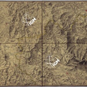 CARTA MILITARE DELLA FRONTIERA DEL REGNO ESTRATTA DA RILIEVI ESEGUITI DAGLI UFFIZIALI DELLO STATO MAGGIORE ED INGEGNERI TOPOGRAFI PER LA PARTE CHE RIGUARDA L'OVEST DA PORTELLA A SORA, E DAL FIUME GARIGLIANO AL LAGO DI PATRIA - FOGLIO 1.