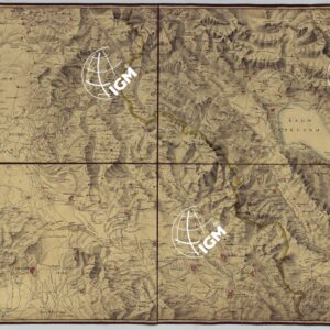 CARTA MILITARE DELLA FRONTIERA DEL REGNO ESTRATTA DA RILIEVI ESEGUITI DAGLI UFFIZIALI DELLO STATO MAGGIORE ED INGEGNERI TOPOGRAFI PER LA PARTE CHE RIGUARDA L'OVEST DA PORTELLA A SORA, E DAL FIUME GARIGLIANO AL LAGO DI PATRIA - FOGLIO 2.
