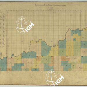 TAVOLETTE AL 20.000 PER LA CARTA DEL REGNO DI NAPOLI - QUADRO INDICANTE LA DISTRIBUZIONE DELLE MINUTE DI CAMPAGNA FOGLIO 1° 2°.