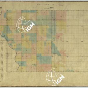 TAVOLETTE AL 20.000 PER LA CARTA DEL REGNO DI NAPOLI - QUADRO INDICANTE LA DISTRIBIZIONE DELLE MINUTE DI CAMPAGNA FOGLIO 4 E 5.