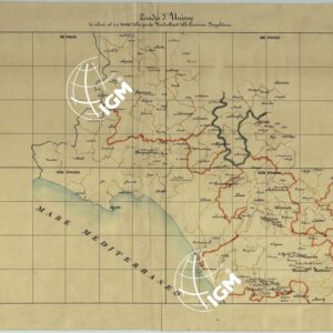TAVOLETTE AL 20.000 PER LA CARTA DEL REGNO DI NAPOLI  - QUADRO D'UNIONE DEI RILIEVI DELLA PARTE NORD-OVEST DELLE PROVINCIE NAPOLITANE.
