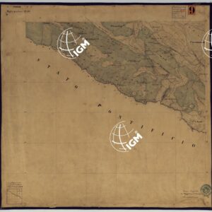 TAVOLETTE AL 20.000 PER LA CARTA DEL REGNO DI NAPOLI - FOGLIO 8° TAVOLA 8.