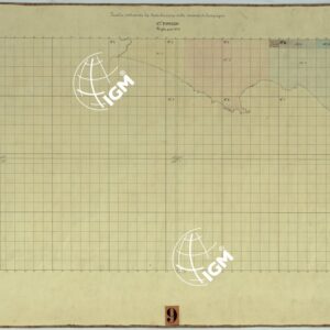TAVOLETTE AL 20.000 PER LA CARTA DEL REGNO DI NAPOLI - FOGLIO 17° QUADRO INDICANTE LA DISTRIBUZIONE DELLE MINUTE DI CMPAGNA.