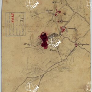 MINUTE ORIGINALI DI CAMPAGNA DELLE LEVATE AL 20.000 DELLA CARTA  DEL REAME DI NAPOLI ANNESSI GRAFICI E SCHIZZI DI NESSUN VALORE - FOGLIO 5