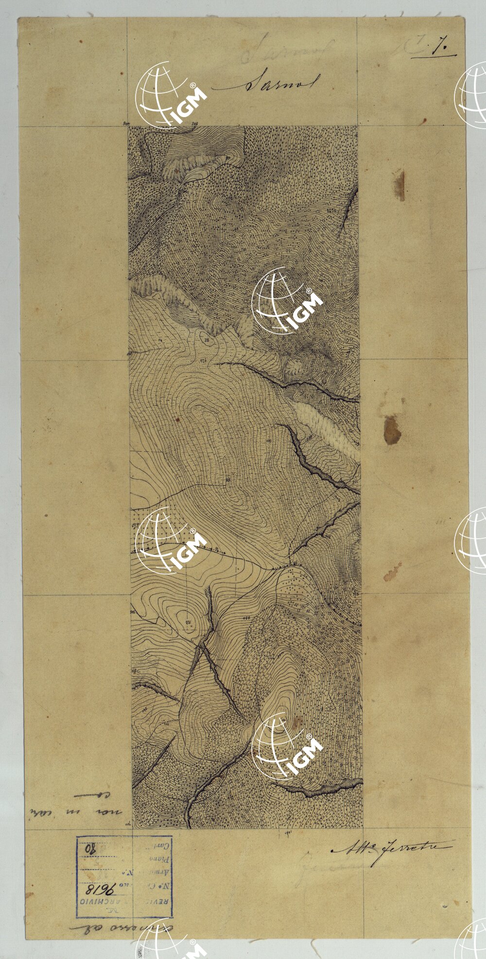 VESUVIO E DINTORNI - FOGLIO 7 SARNO.