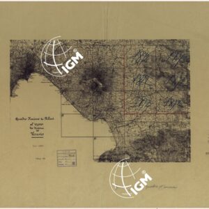 CARTA TOPOGRAFICA DEL MONTE VESUVIO RILEVATA E DISEGNATA DAGLI ALLIEVI DELL'ISTITUTO TOPOGRAFICO MIITARE NEGLI ANNI 1876-76 ALLA SCALA DI 1:10000 - QUADRO D'UNIONE.