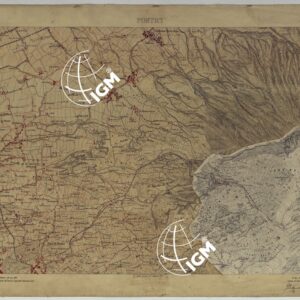 CARTA TOPOGRAFICA DEL MONTE VESUVIO RILEVATA E DISEGNATA DAGLI ALLIEVI DELL'ISTITUTO TOPOGRAFICO MIITARE NEGLI ANNI 1876-76 ALLA SCALA DI 1:10000 - FOGLIO 5 PORTICI.
