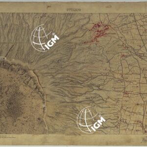 CARTA TOPOGRAFICA DEL MONTE VESUVIO RILEVATA E DISEGNATA DAGLI ALLIEVI DELL'ISTITUTO TOPOGRAFICO MIITARE NEGLI ANNI 1876-76 ALLA SCALA DI 1:10000 - FOGLIO 6 OTTAVIANO.