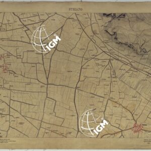 CARTA TOPOGRAFICA DEL MONTE VESUVIO RILEVATA E DISEGNATA DAGLI ALLIEVI DELL'ISTITUTO TOPOGRAFICO MIITARE NEGLI ANNI 1876-76 ALLA SCALA DI 1:10000 - FOGLIO 7 STRIANO.